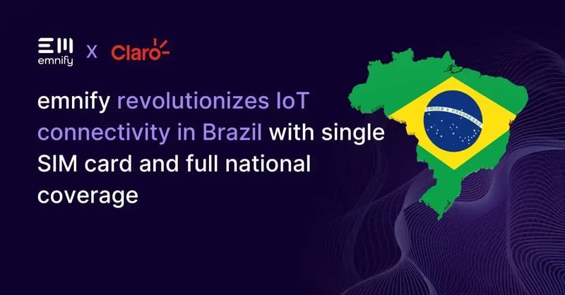 Feature image for emnify+revolutionizes+IoT+connectivity+in+Brazil+with+single+SIM+card+and+full+national+coverage