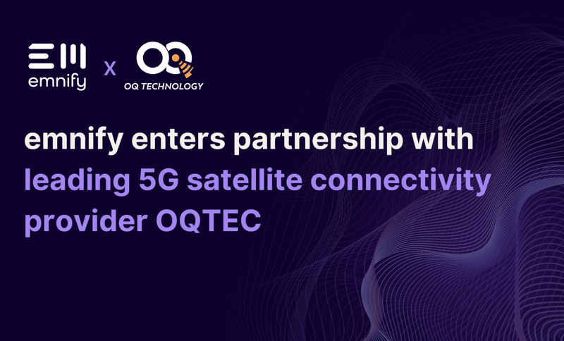 Feature image for emnify+enters+partnership+with+leading+5G+satellite+connectivity+provider+OQTEC